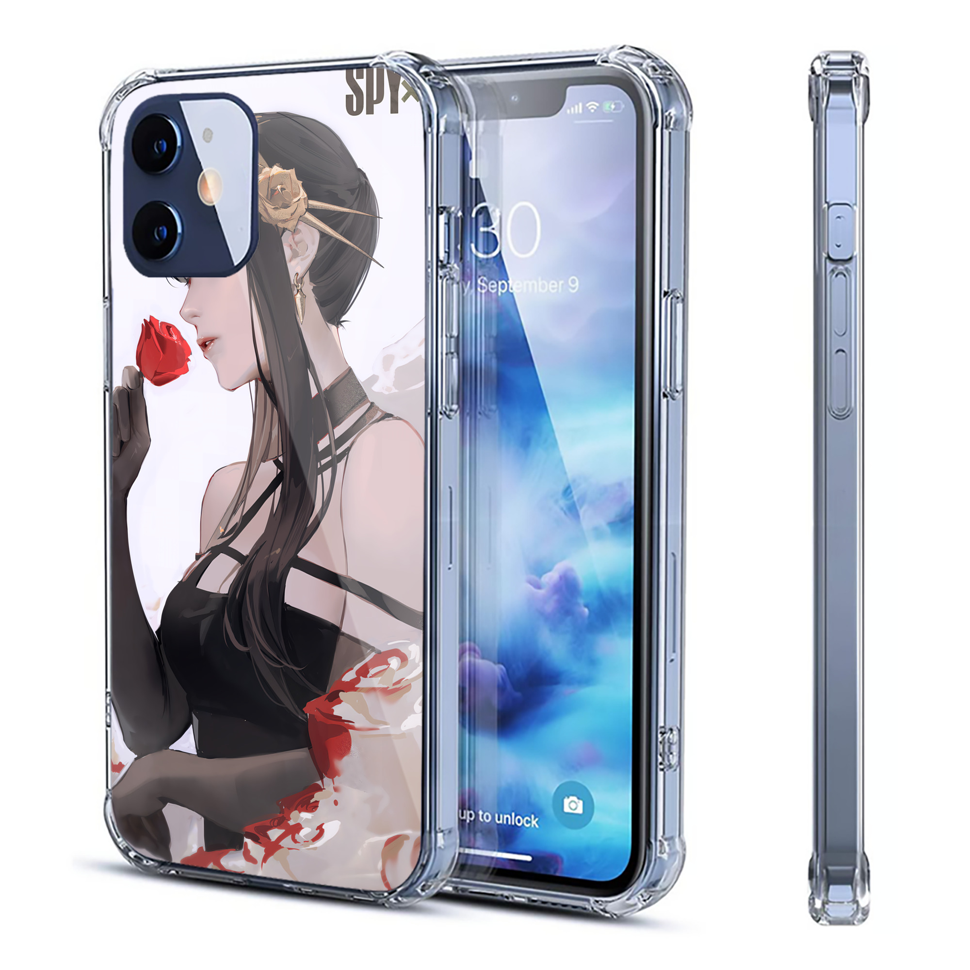 （画像用） SPY×FAMILY间谍家家酒 【iPhone 12シリーズ対応】透明スマホケース（クリアソフトケース）